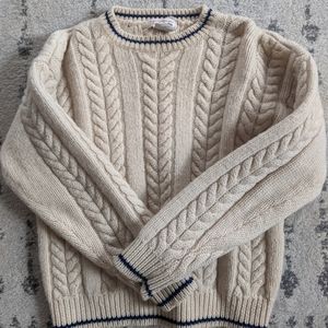 Talbot's wool crew neck knit sweater
